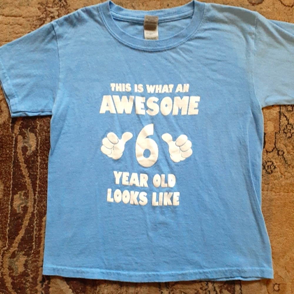 NWOT 6 Year Old Birthday Shirt
